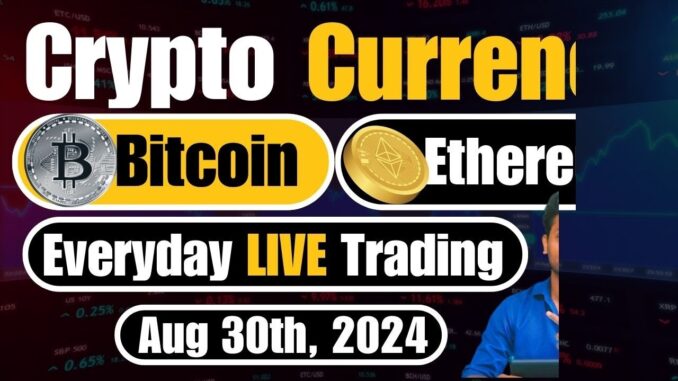 Bitcoin Live Trading for Beginners | 30 Aug 2024 | Crypto Currency Futures & Options in Telugu