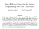 This Research Paper Discusses Space-Efficient Algorithms for Integer Programming with Few Constraints