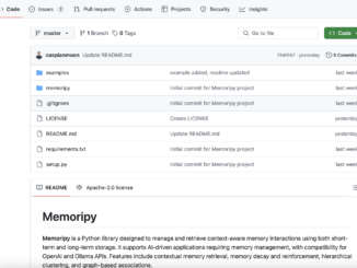 Meet Memoripy: A Python Library that Brings Real Memory Capabilities to AI Applications