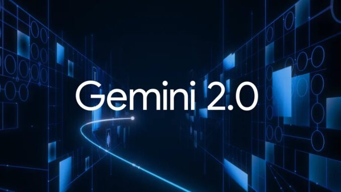 Gemini 2.0 logo as Google announces the latest version of its multimodal AI model that promises significant enhancements with features that ushers in the agentic AI era.