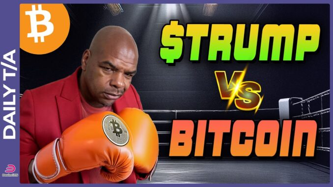 THE MEMECOIN $TRUMP VS BITCOIN WHO WILL WIN!