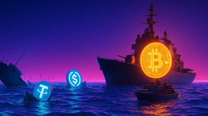 Bitcoin’s price spike supported by ETF demand as stablecoin buying Bitcoin’s price spike supported by ETF demand as stablecoin buying power remains low