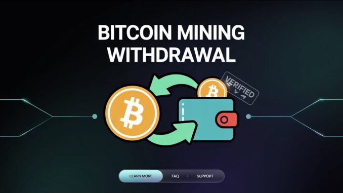 How to Withdraw Bitcoin from Mining Account | Crypto Wallet Tutorial